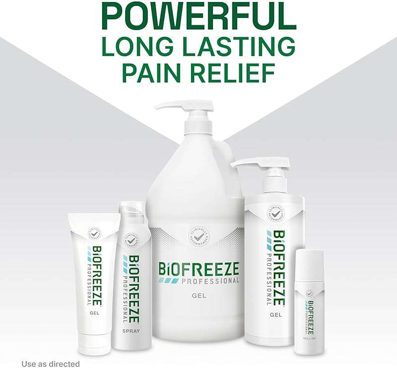 Biofreeze Professional Pain Relief Spray for Knee, Neck, Hip, Joint, Shoulder, & Simple Backache, Arthritis Pain Reliever, Sore Muscle Relief, Colorless Menthol Spray 4 Fl Oz (Pack of 3) - Image 7