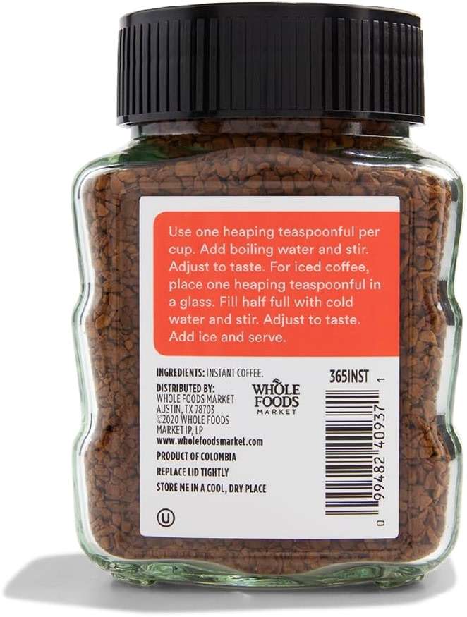 365 by Whole Foods Market, Instant Coffee, Dark Roast, 3.5 Ounce - Image 3