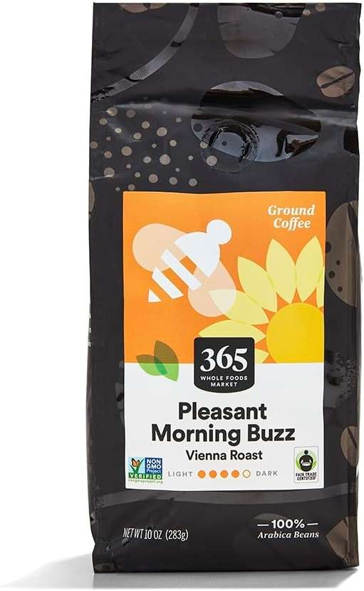365 by Whole Foods Market Pleasant Morning Buzz Ground Coffee, 10 OZ - Image 1