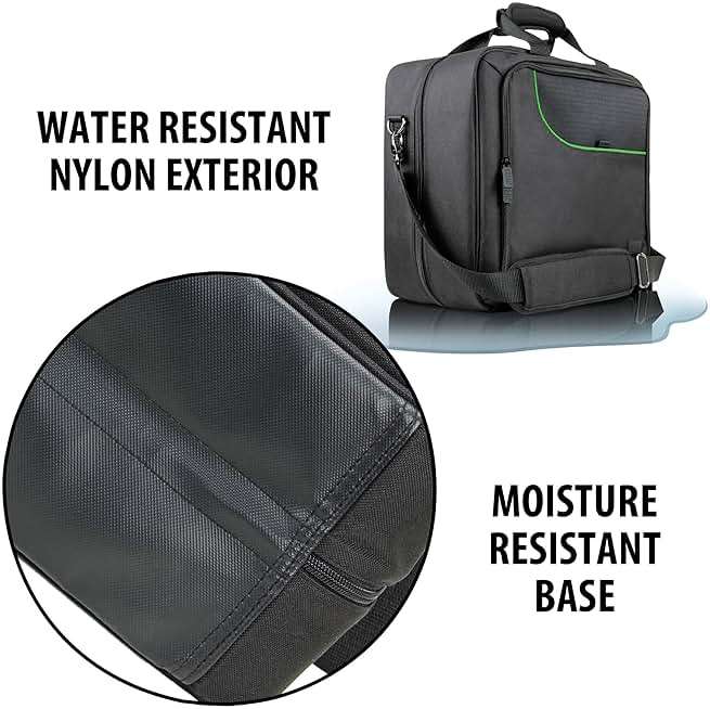 USA Gear Console Carrying Case Fits Xbox One, Series S, Xbox 360 - Travel Case with Water Resistant Exterior, Customizable Accessory Storage for Controllers, Power Cables Gaming Headset & more - Image 7
