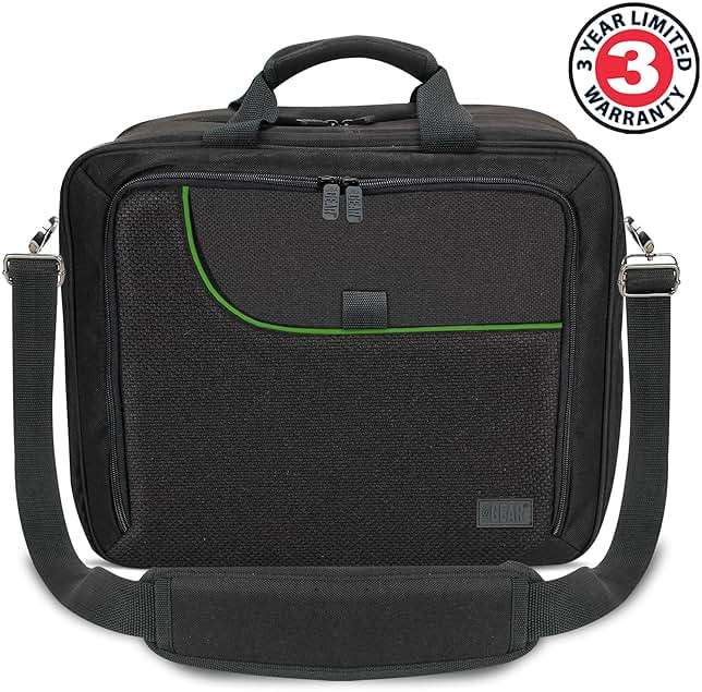 USA Gear Console Carrying Case Fits Xbox One, Series S, Xbox 360 - Travel Case with Water Resistant Exterior, Customizable Accessory Storage for Controllers, Power Cables Gaming Headset & more - Image 8