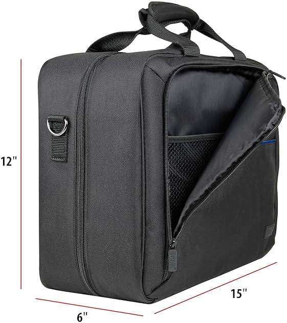 USA Gear Console Carrying Case Fits Xbox One, Series S, Xbox 360 - Travel Case with Water Resistant Exterior, Customizable Accessory Storage for Controllers, Power Cables Gaming Headset & more - Image 9