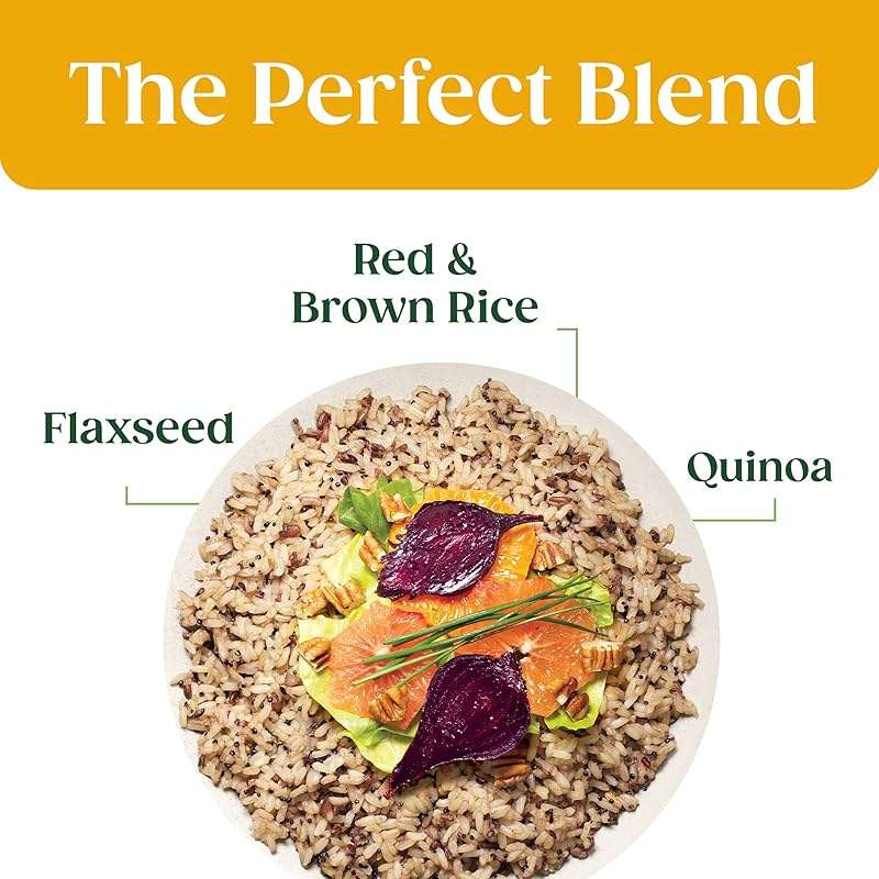 SEEDS OF CHANGE Organic Quinoa, Brown & Red Rice with Flaxseed, Organic Food, 8.5 OZ Pouch (Pack of 12) - Image 5