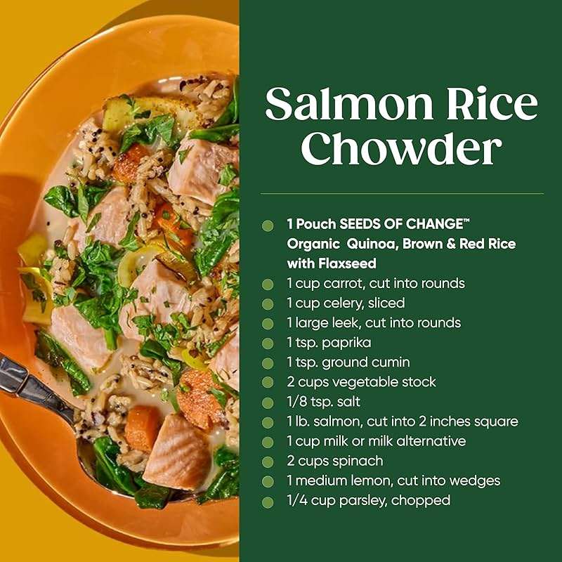SEEDS OF CHANGE Organic Quinoa, Brown & Red Rice with Flaxseed, Organic Food, 8.5 OZ Pouch (Pack of 12) - Image 9