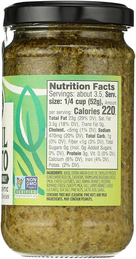 Whole Foods Market, Basil Pesto, 6.5 Ounce - Image 2