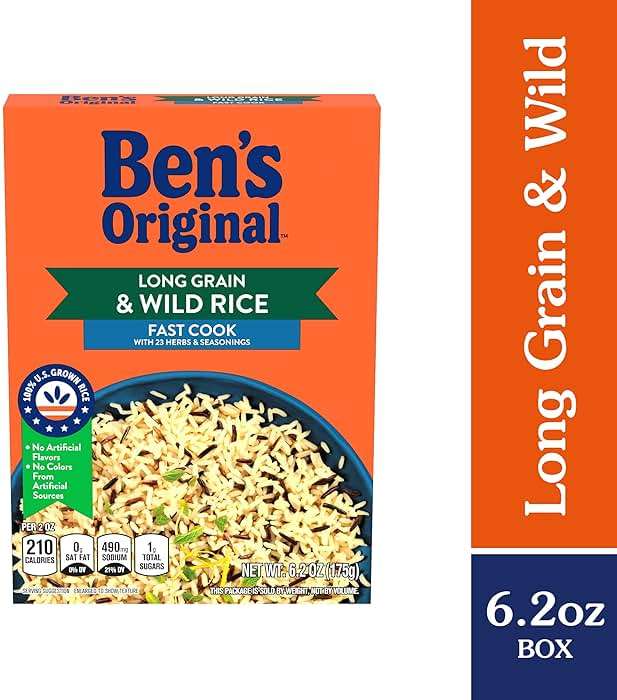 BEN'S ORIGINAL Long Grain Rice and Wild Rice, Fast Cook Rice, 6.2 OZ Box (Pack of 12) - Image 3