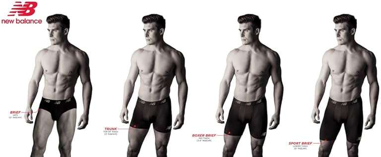 New Balance Men's Performance Boxer Briefs with Fly, Breathable Stretch Underwear, Moisture Wicking, Soft Waistband (3 Pack) - Image 3