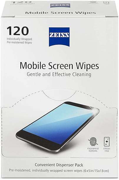 ZEISS Pre-Moistened Wipes, Screen Cleaner, 120 Count - Image 1