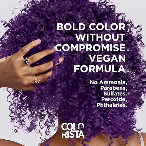 L'Oreal Paris Colorista Semi Permanent Hair Color for Brunettes, Color Depositing Hair Mask Formula, Maroon - Image 7