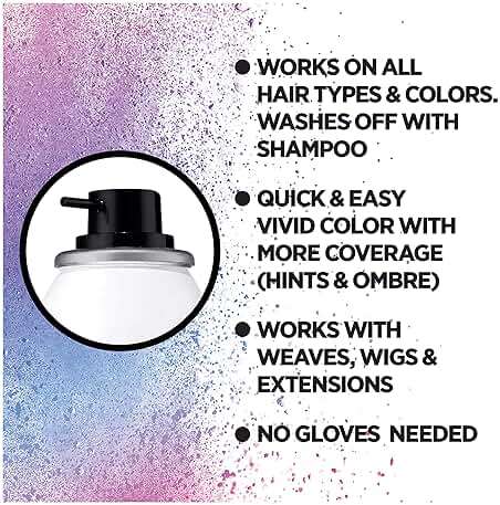L'Oreal Paris Colorista 1-Day Washable Temporary Hair Color Spray, Silver, 2 Ounce - Image 6