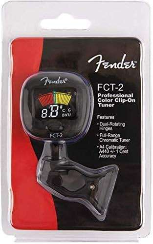 Fender FCT-2 Professional Multi-Instrument Clip-On Tuner for Guitar, Bass, Ukulele, and Violin - Image 5