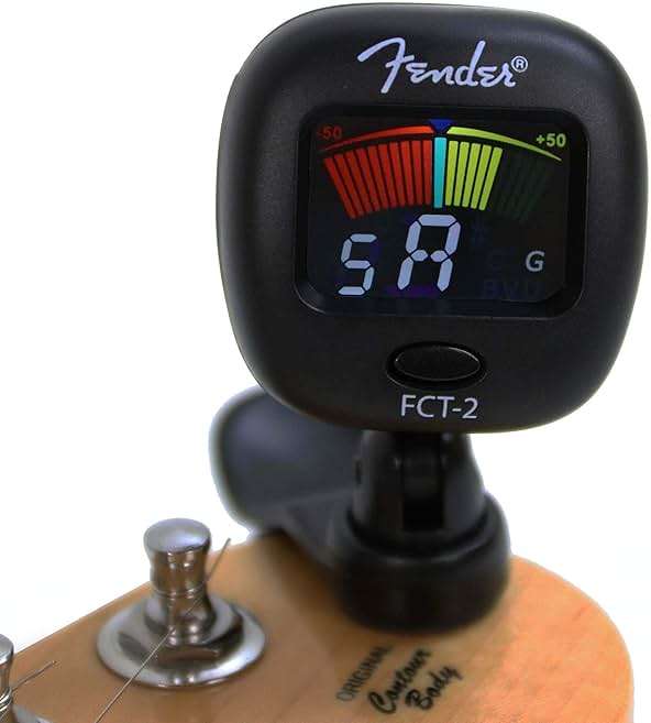 Fender FCT-2 Professional Multi-Instrument Clip-On Tuner for Guitar, Bass, Ukulele, and Violin - Image 7