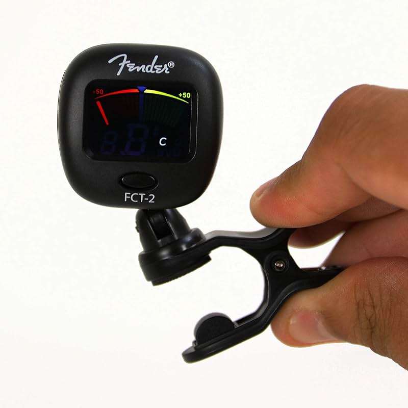 Fender FCT-2 Professional Multi-Instrument Clip-On Tuner for Guitar, Bass, Ukulele, and Violin - Image 8