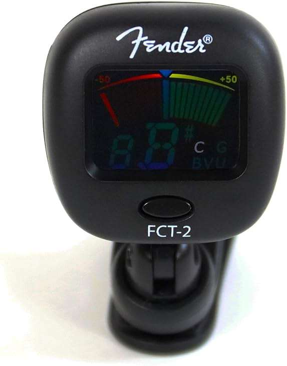 Fender FCT-2 Professional Multi-Instrument Clip-On Tuner for Guitar, Bass, Ukulele, and Violin - Image 9