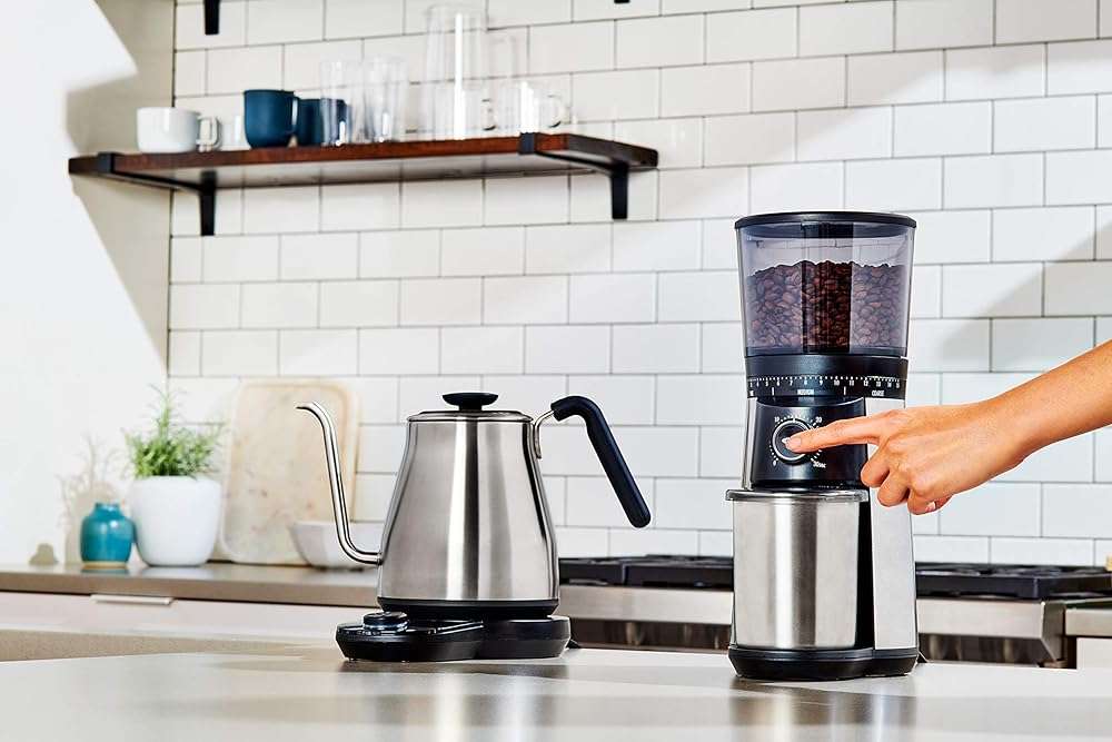 OXO Brew Adjustable Temperature Pour Over Kettle, 1 L, Gooseneck Electric Kettle, Stainless Steel with Timer - Image 9