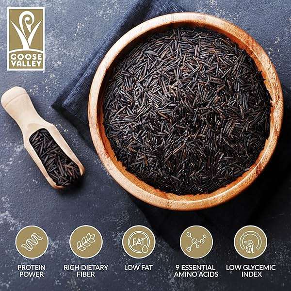 Goose Valley Natural Wild Rice - Family Reserve 5 lbs - Variety of Jumbo High Fiber and High Protein Whole Grain Rice for Healthy Heart - Image 3