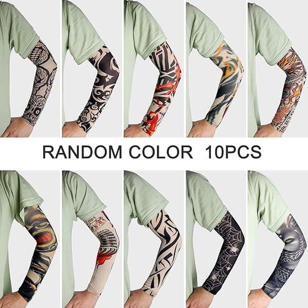 Tatoo Sleeves Men, Women, and Kids – Fake Temporary Tattoo Sleeve for Outdoor Sports, Halloween Decor - Image 2