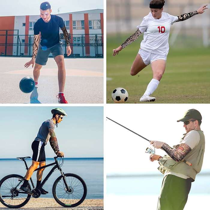 Tatoo Sleeves Men, Women, and Kids – Fake Temporary Tattoo Sleeve for Outdoor Sports, Halloween Decor - Image 3