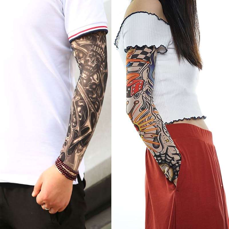 Tatoo Sleeves Men, Women, and Kids – Fake Temporary Tattoo Sleeve for Outdoor Sports, Halloween Decor - Image 6