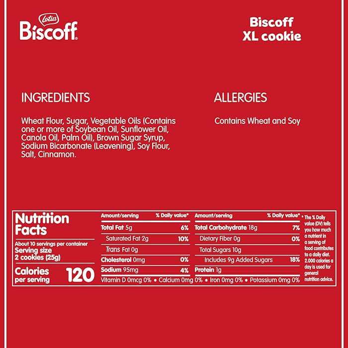 Lotus Biscoff Cookies, Caramelized Biscuit Cookie Snack, Dispenser Box (20 sleeves of 2 extra large cookies) Vegan, 0.9 Ounce (Pack of 20) - Image 2