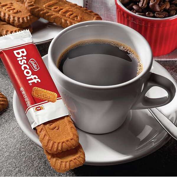 Lotus Biscoff Cookies, Caramelized Biscuit Cookie Snack, Dispenser Box (20 sleeves of 2 extra large cookies) Vegan, 0.9 Ounce (Pack of 20) - Image 4
