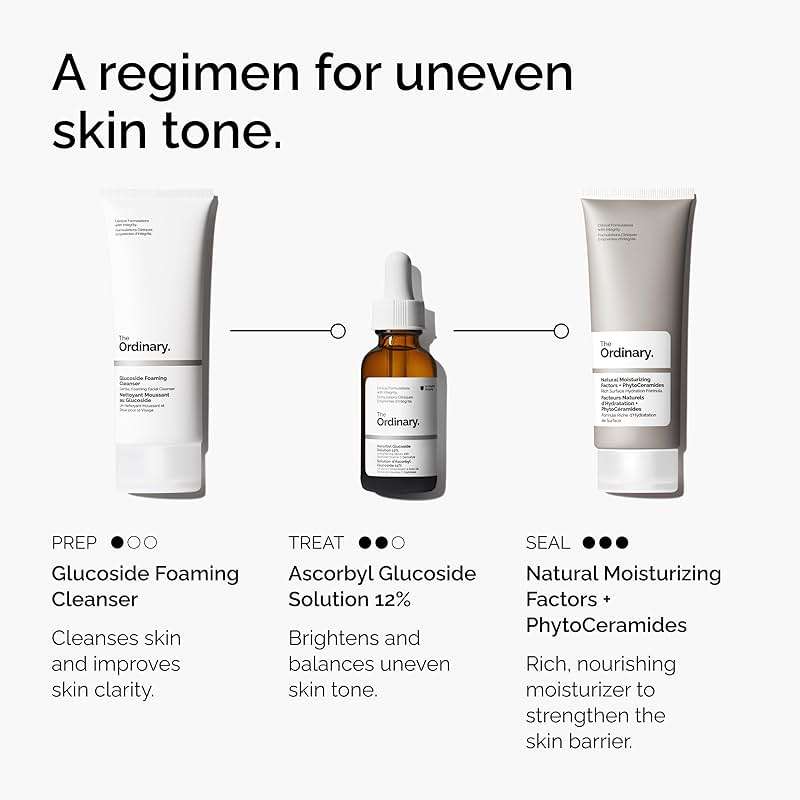 The Ordinary Ascorbyl Glucoside Solution 12%, Vitamin C Serum for Even Skin Tone and Antioxidant Protection, 1 Fl Oz - Image 5