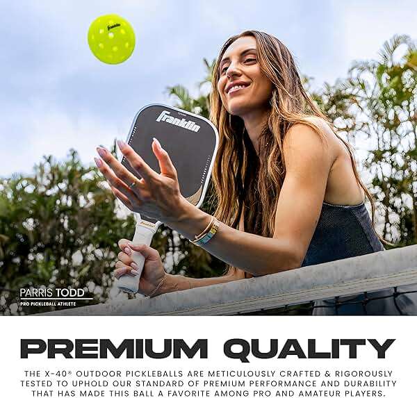 Franklin Sports X-40 Outdoor Pickleballs - Official Ball of USA Pickleball, APP Tour + US Open - Regulation Size - Image 5