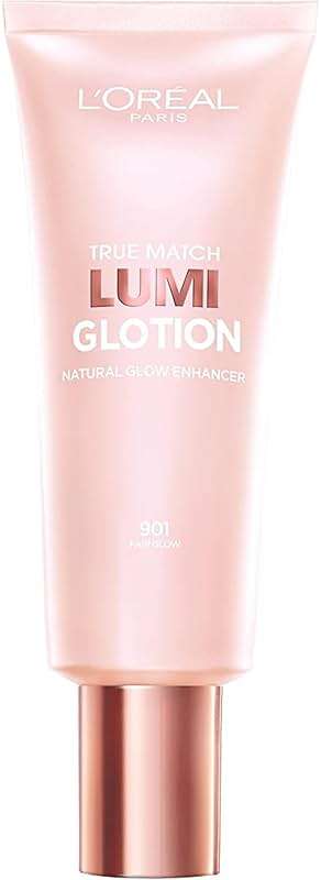 L'Oreal Paris Makeup True Match Lumi Glotion, Natural Glow Enhancer, Illuminator Highlighter, Bronzing Drops For a Sun-Kissed Glow, 901 Fair - Image 1