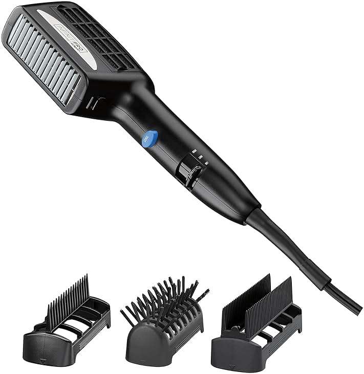 INFINITI PRO CONAIR 3-in-1 Styling Hair Dryer, 1875W Blow Dryer with 3 Styling Attachments to Detangle, Straighten, and Volumize, Tourmaline Ceramic Coating and Ionic Conditioning, Black - Image 1