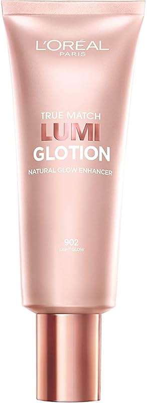 L'Oreal Paris Makeup True Match Lumi Glotion, Natural Glow Enhancer, Illuminator Highlighter, Bronzing Drops For a Sun-Kissed Glow For Face and Body, 902 Light, 1.35 fl oz - Image 1