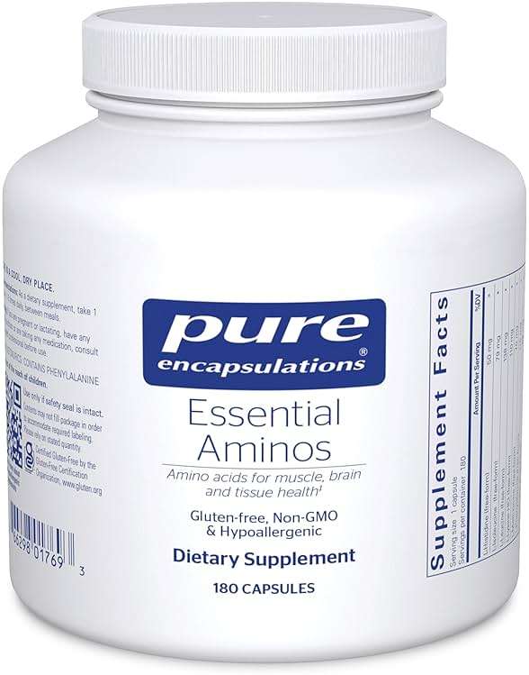 Pure Encapsulations Essential Amino Acids - Muscle Recovery Support & Health* - with Leucine, Threonine & Tryptophan - 180 Capsules - Image 1