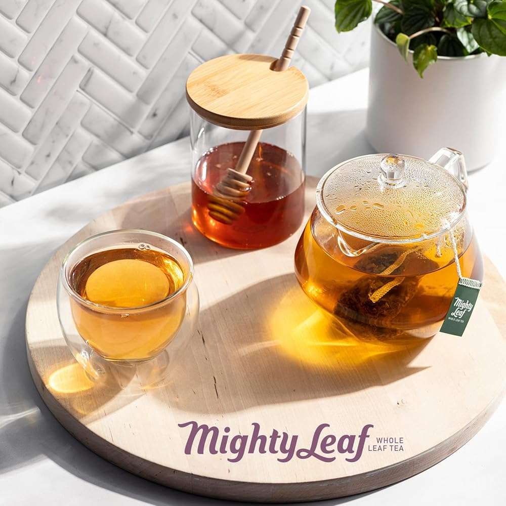 Mighty Leaf Spring Jasmine Green Tea - Premium - Foil Wrapped for Freshn - 100 Count Tea Pouches - Premium Green Tea with Rich Flavor - Individually Wrapped Tea Bags - Image 7