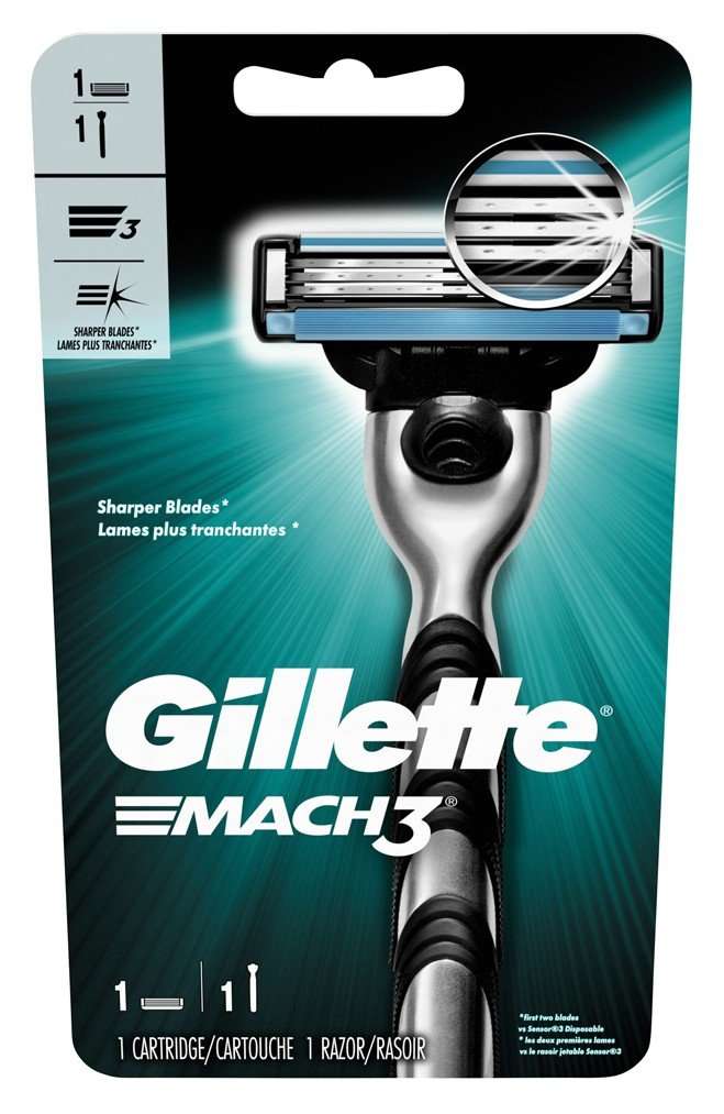 Gillette Mens Mach 3 Razor (3 Pack) - Image 1
