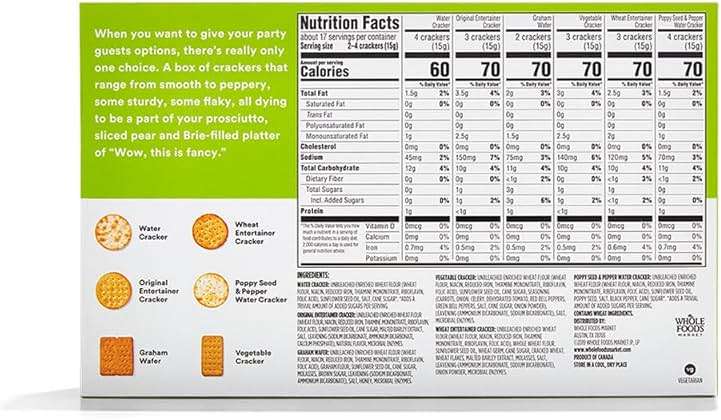 365 by Whole Foods Market, Assorted Entertaining Crackers, 8.8 Ounce - Image 2