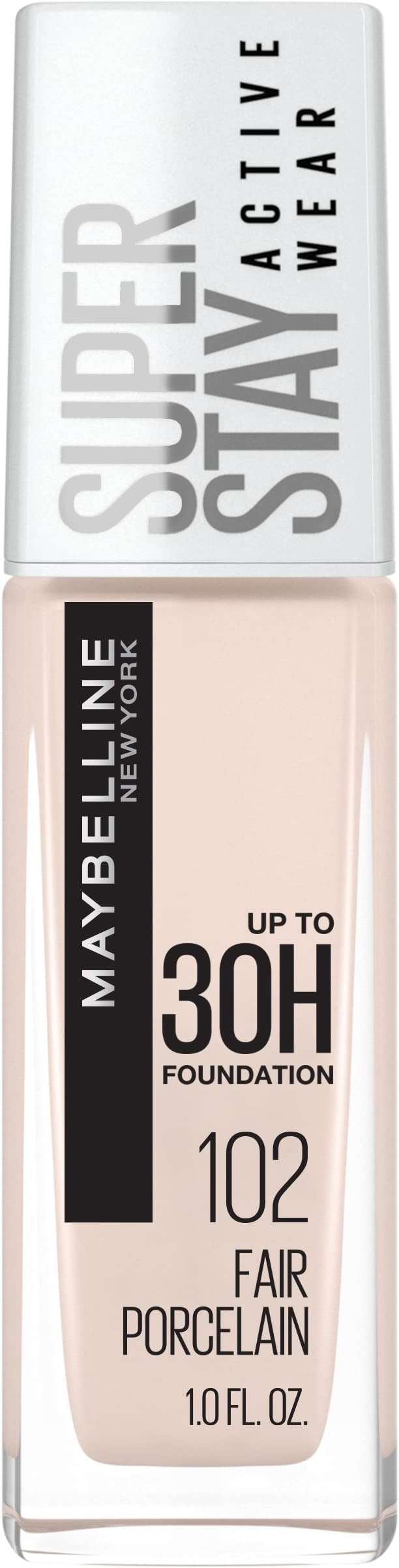 Maybelline Super Stay Full Coverage Liquid Foundation Active Wear Makeup, Up to 30Hr Wear, Transfer, Sweat & Water Resistant, Matte Finish, Fair Porcelain, 1 Count - Image 1