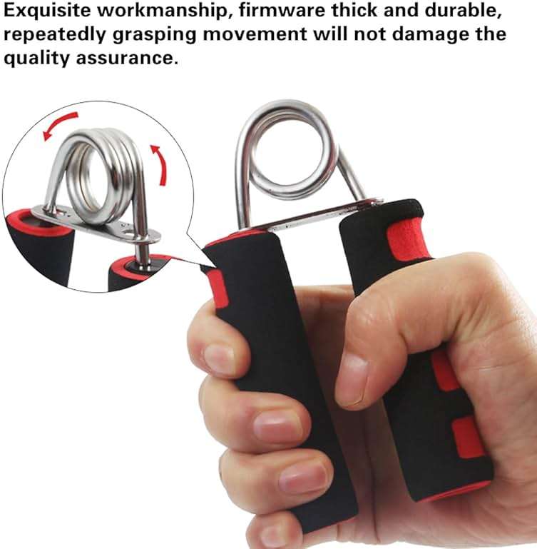 BOOMIBOO Hand Grip Strengthener, Hand Soft Foam Manual Exerciser, Rapid Increase of Wrist, Forearm and Finger Strength Exercise Equipment, 2 Pack - Image 2