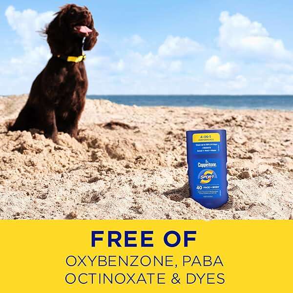 Coppertone Sport Sunscreen Stick SPF 40, Stick Sunscreen for Face and Body, Water Resistant, Travel Size, 1.5 Oz - Image 8