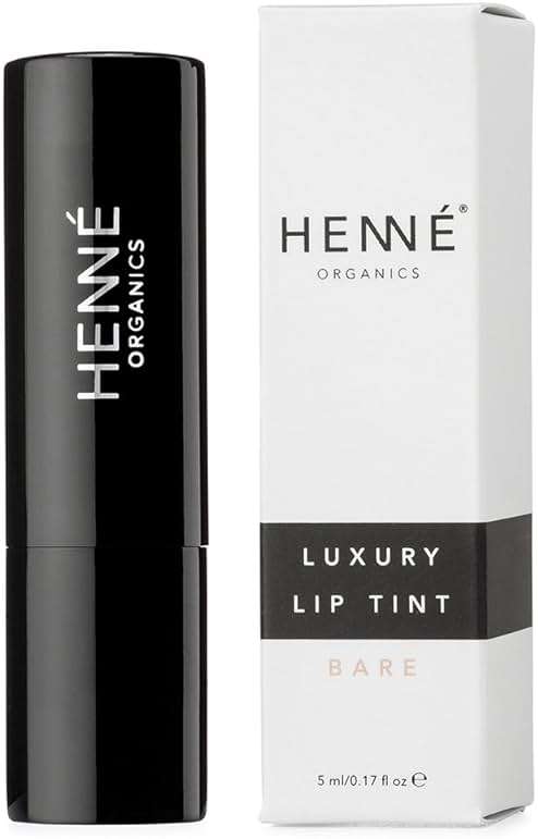 Henné Organics Luxury Lip Tint - Moisturizing, Sheer Natural Color - Bare (Pink Nude) - Image 2