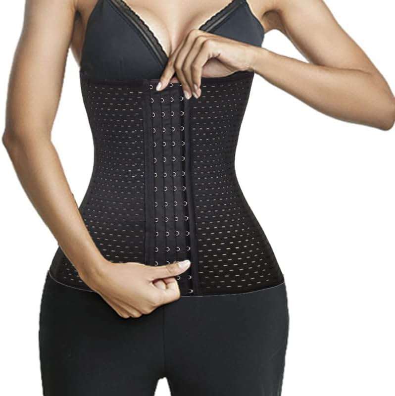 Waist Trainer Cincher Body Shaper Sport Workout For Hourglass 6 Pcs Steel Bone Higher Compression - Image 1
