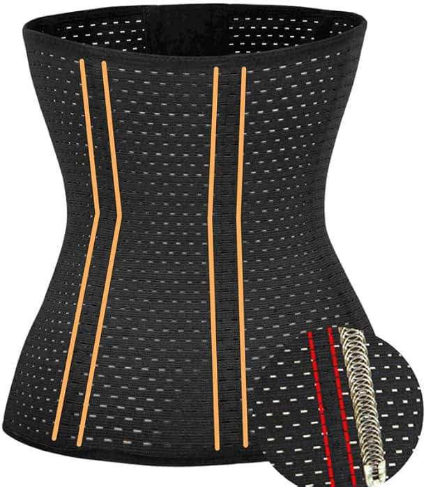 Waist Trainer Cincher Body Shaper Sport Workout For Hourglass 6 Pcs Steel Bone Higher Compression - Image 8