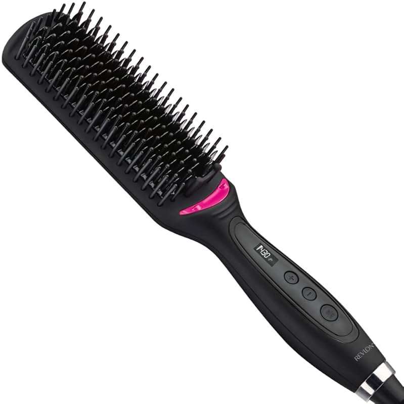 Revlon Hair Straightening and Styling Brush | Great for Second Day Styling (4-1/2 in) - Image 1