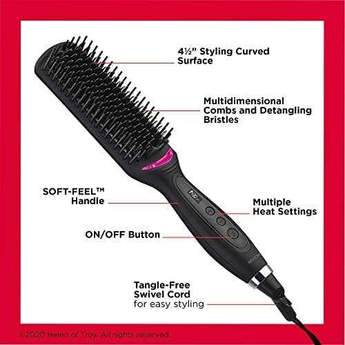 Revlon Hair Straightening and Styling Brush | Great for Second Day Styling (4-1/2 in) - Image 5