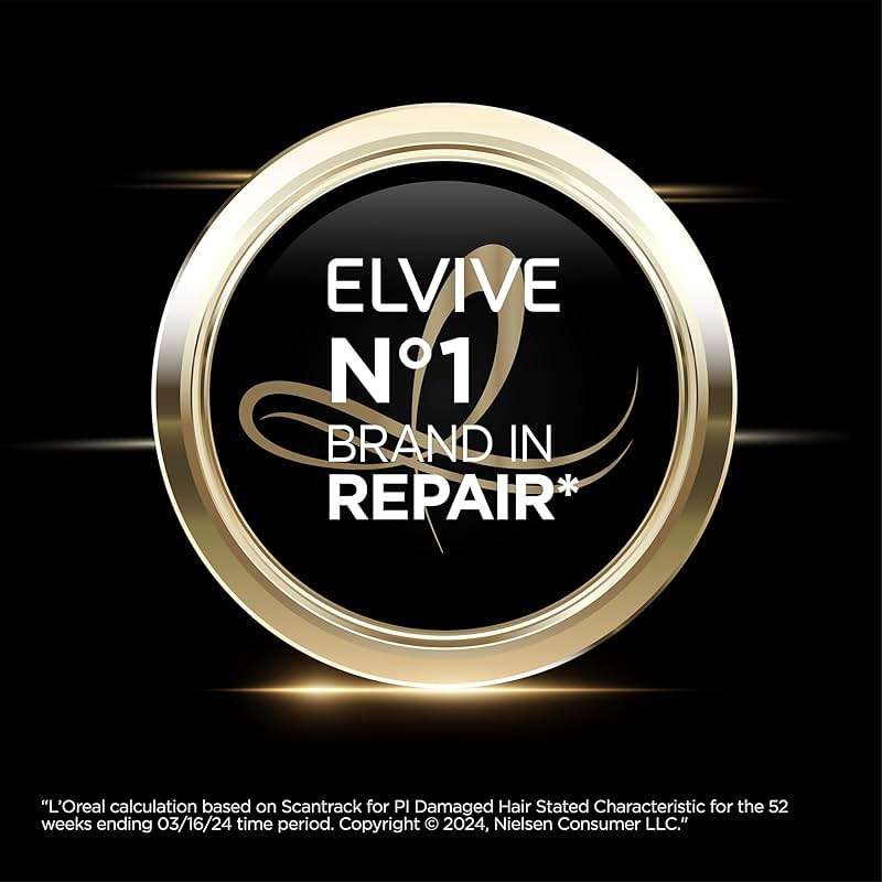 L'Oreal Paris Elvive Total Repair 5 Repairing Shampoo for Damaged Hair Shampoo with Protein and Ceramide for Strong Silky Shiny Healthy Renewed Hair 28 Fl Oz - Image 10