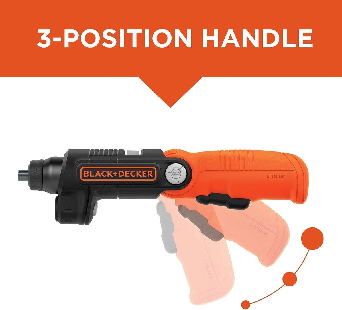 BLACK+DECKER Cordless Screwdriver with LED Light 4V MAX, Electric Screwdriver with 2 Pcs Bit Set (BDCSFL20C) - Image 13