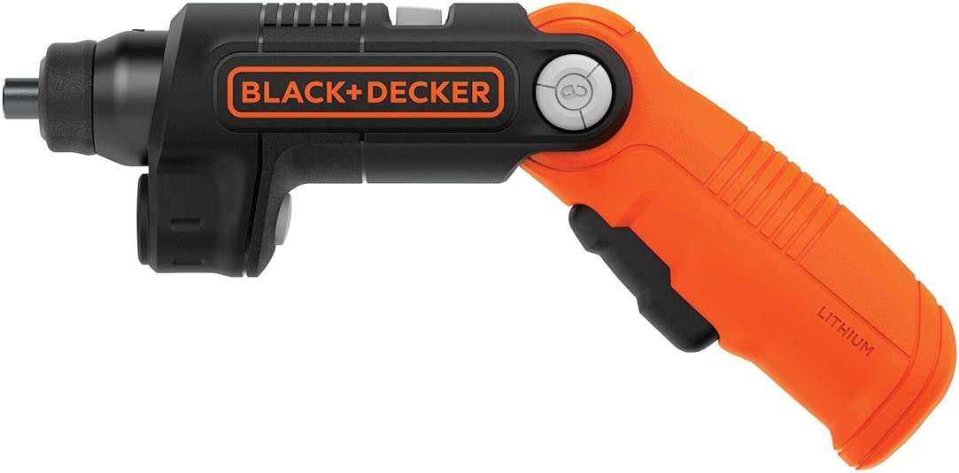 BLACK+DECKER Cordless Screwdriver with LED Light 4V MAX, Electric Screwdriver with 2 Pcs Bit Set (BDCSFL20C) - Image 4