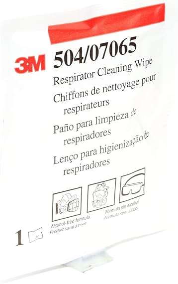 3M 50051131070658 504 Alcohol-Free Respirator Cleaning Wipes 504 (Pack of 100) - Image 2