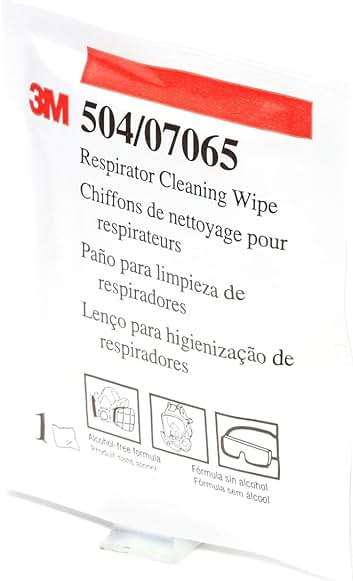 3M 50051131070658 504 Alcohol-Free Respirator Cleaning Wipes 504 (Pack of 100) - Image 3