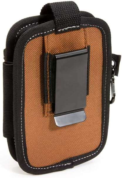 Dickies 2-Compartment Large Phone Pouch, Universal-fit Steel Clip for Tool Belt, Security Strap Over Phone, Carabiner for Quick-Clip Key Storage - Image 5