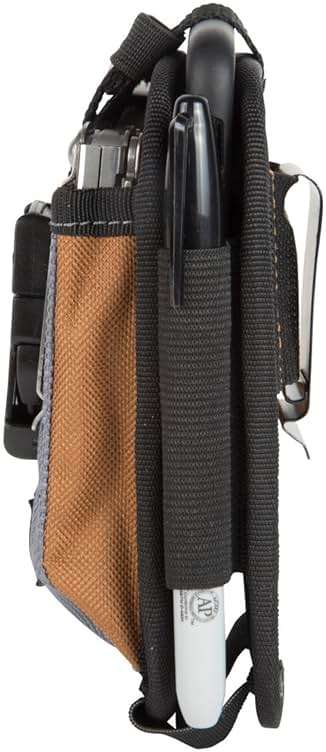 Dickies 2-Compartment Large Phone Pouch, Universal-fit Steel Clip for Tool Belt, Security Strap Over Phone, Carabiner for Quick-Clip Key Storage - Image 8