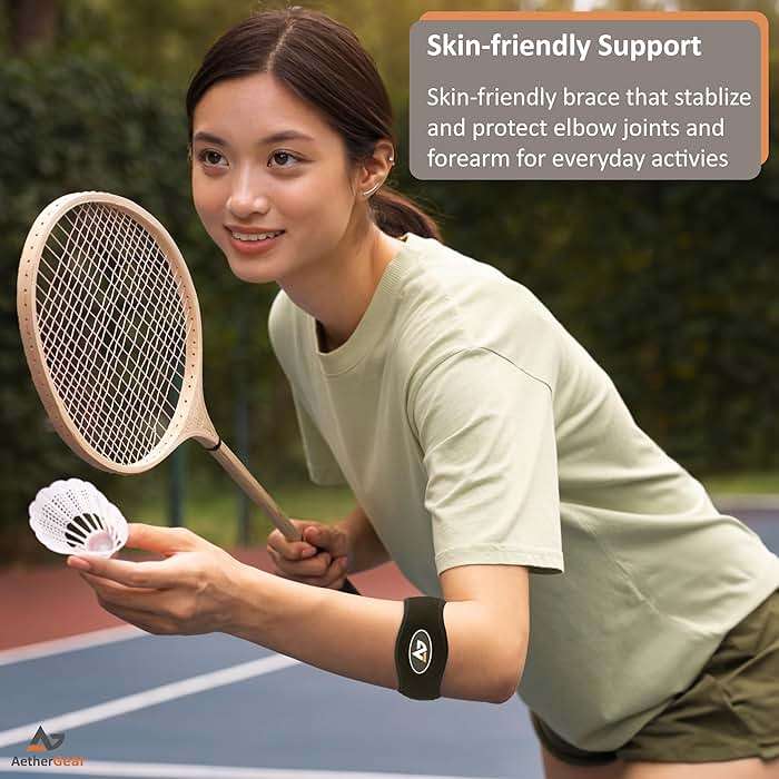AetherGear Tennis Elbow Brace with Bonus Replacement Strap (1 pack) - Forearm Brace Support Band with Compression Pad and Elbow Strap for Tendonitis, Tennis & Golfer Elbow & Bursitis - Women and Men - Image 7